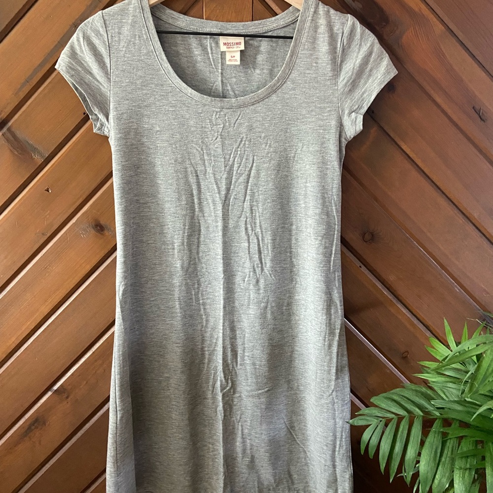 Mossimo Supply Co. Grey T-shirt Dress